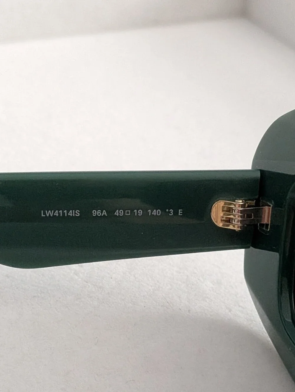 Loewe LW4114IS Crystal Embellished Green Sunglasses 96A Emerald Green Italy